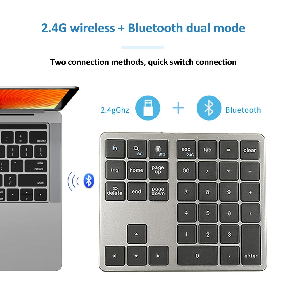 K35 Numeric Keypad 2.4G Blueto - огляд і ціна Bluetooth Trackpad