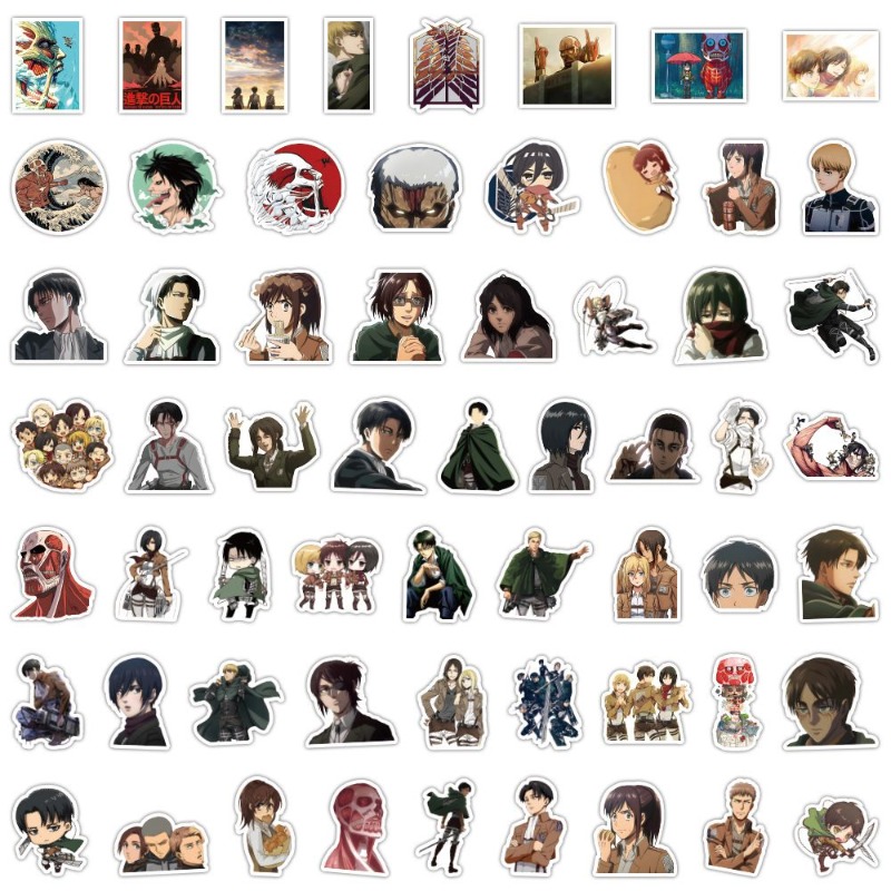 60Pcs Attack on Titan Anime St - огляд і ціна Tablet Cute Accessories
