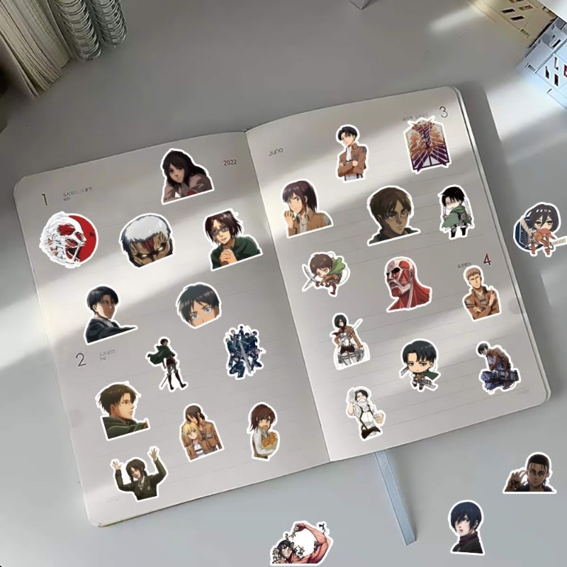 60Pcs Attack on Titan Anime St - огляд і ціна Tablet Cute Accessories