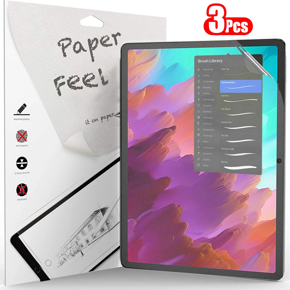 3Pcs Like Paper Feel Screen Pr - огляд і ціна Lenovo Tablet M11 Accessories