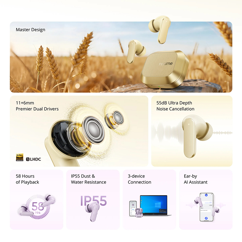 realme Buds Air 8 Global Versi - огляд і ціна Realme Tablet Accessories