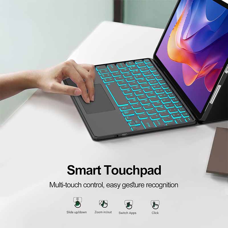 Touch Backlight Keyboard Case  - огляд і ціна Bluetooth Trackpad